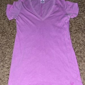 PInk brand purple v neck t shirt size medium